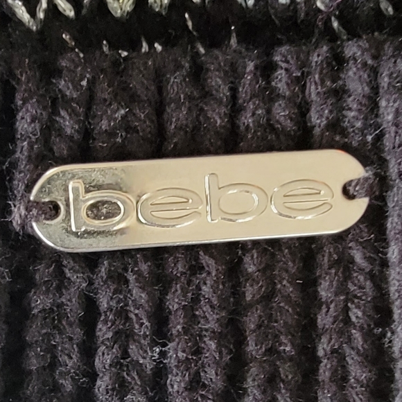 Bebe knitted hat beanie faux fur pom - Picture 3 of 4